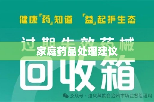 湖州家庭药品处理建议