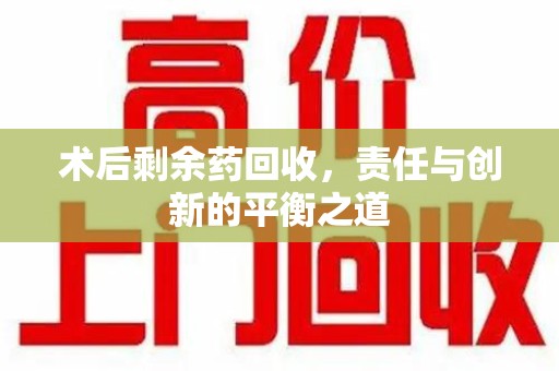 湖州术后剩余药回收，责任与创新的平衡之道