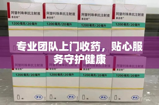 湖州专业团队上门收药，贴心服务守护健康