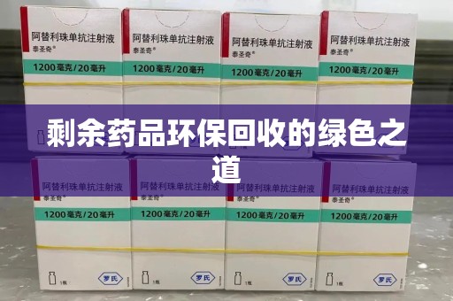 湖州剩余药品环保回收的绿色之道