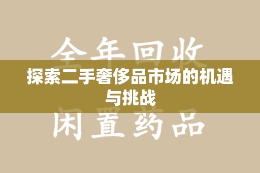 湖州探索二手奢侈品市场的机遇与挑战